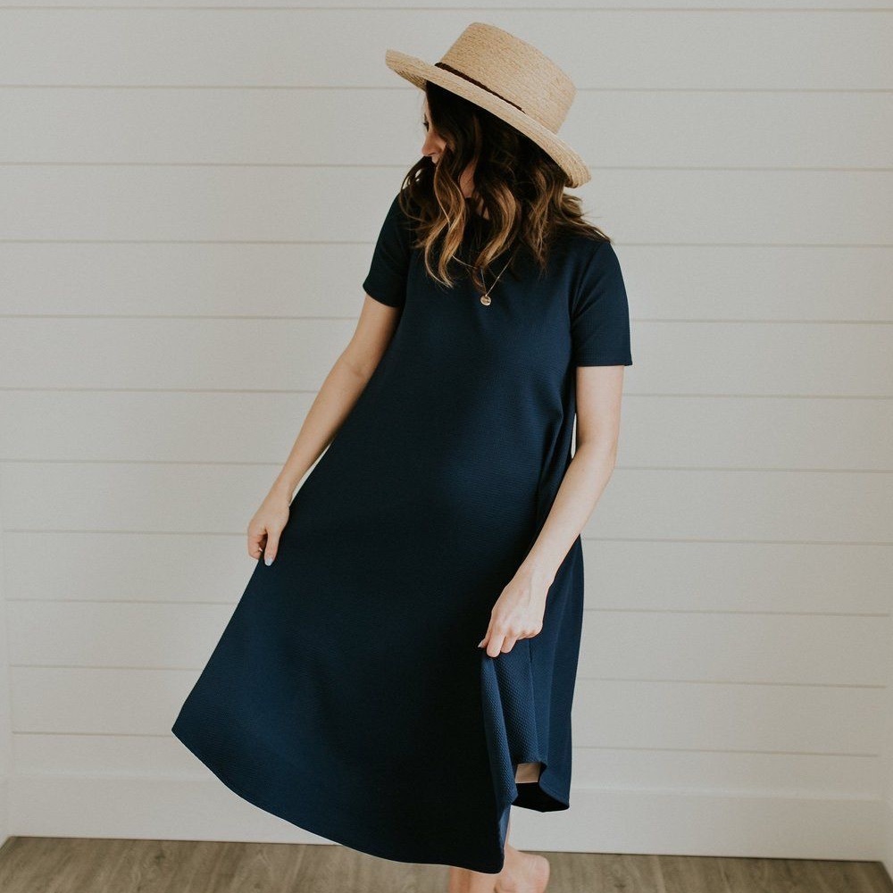 ROOLEE MOM Textured Easy Dress